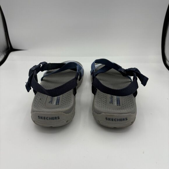 Skechers Sandals Womens Size 9 Reggae Outdoor Lifestyle Blue Flip Flop Strap C2‎ - Picture 6 of 9